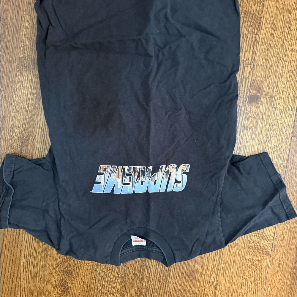 Supreme kids faded black Graphic T-Shirt